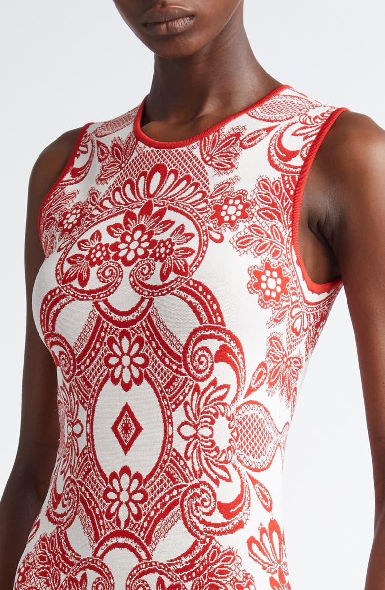 Etro Paisley Jacquard Midi Sweater Dress, Alternate, color, 