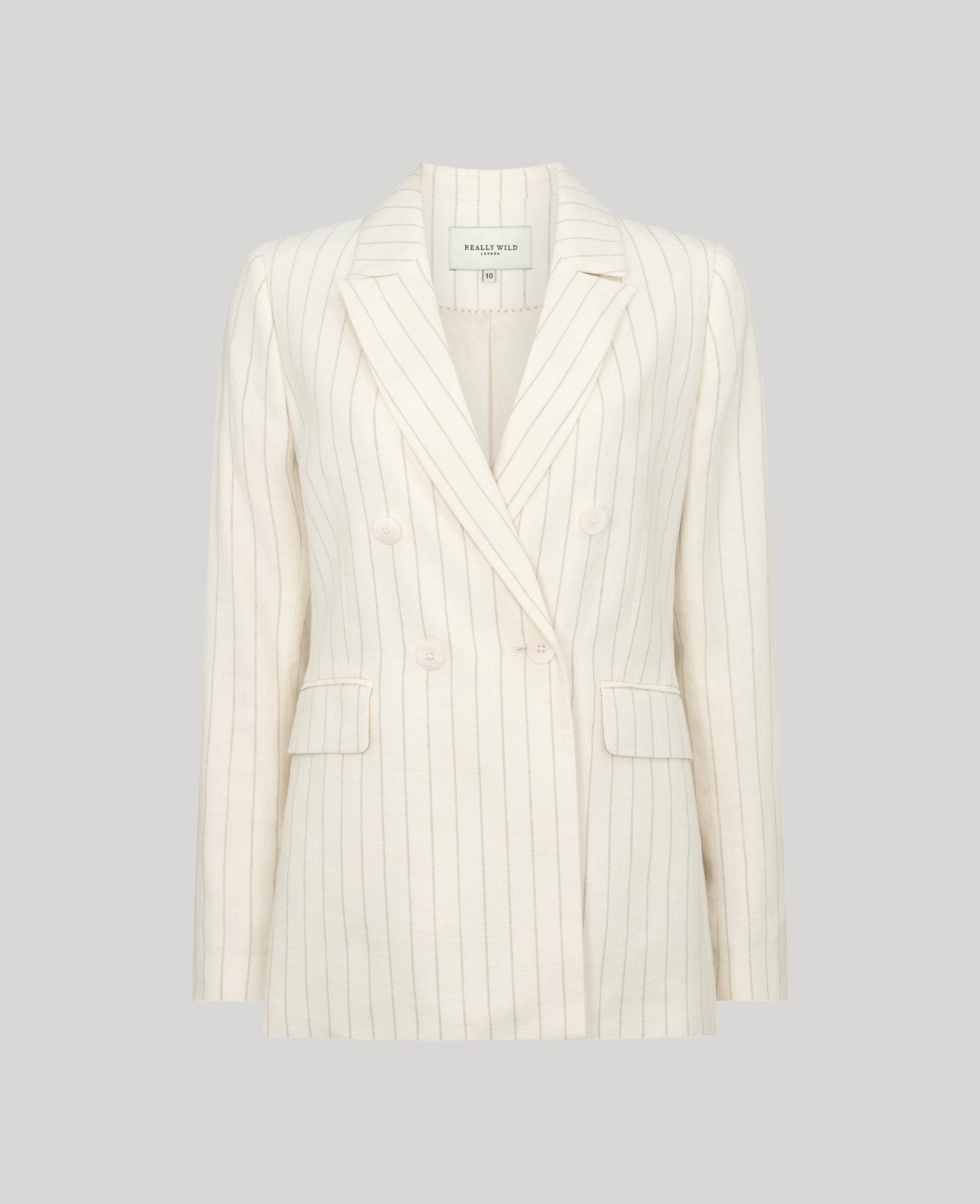 selected Taupe Pinstripe