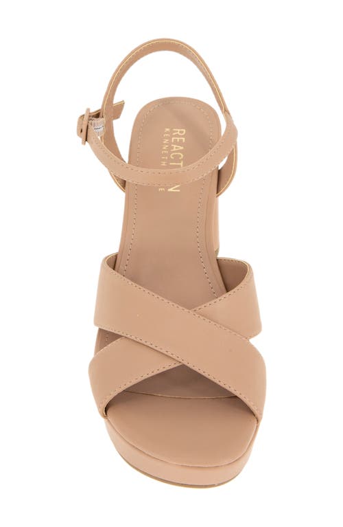 Reaction Kenneth Cole Reeva Platform Sandal In Brown