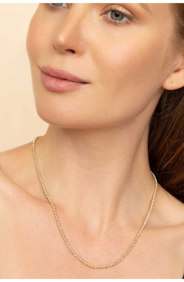 Oradina 14K Yellow Gold Celebration Ball Necklace, Alternate, color, 