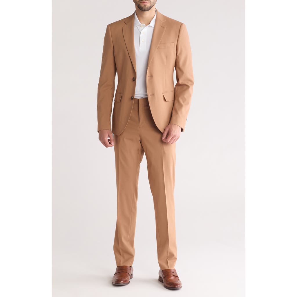 Nordstrom Rack Extra Trim Fit Suit In Tan Burro