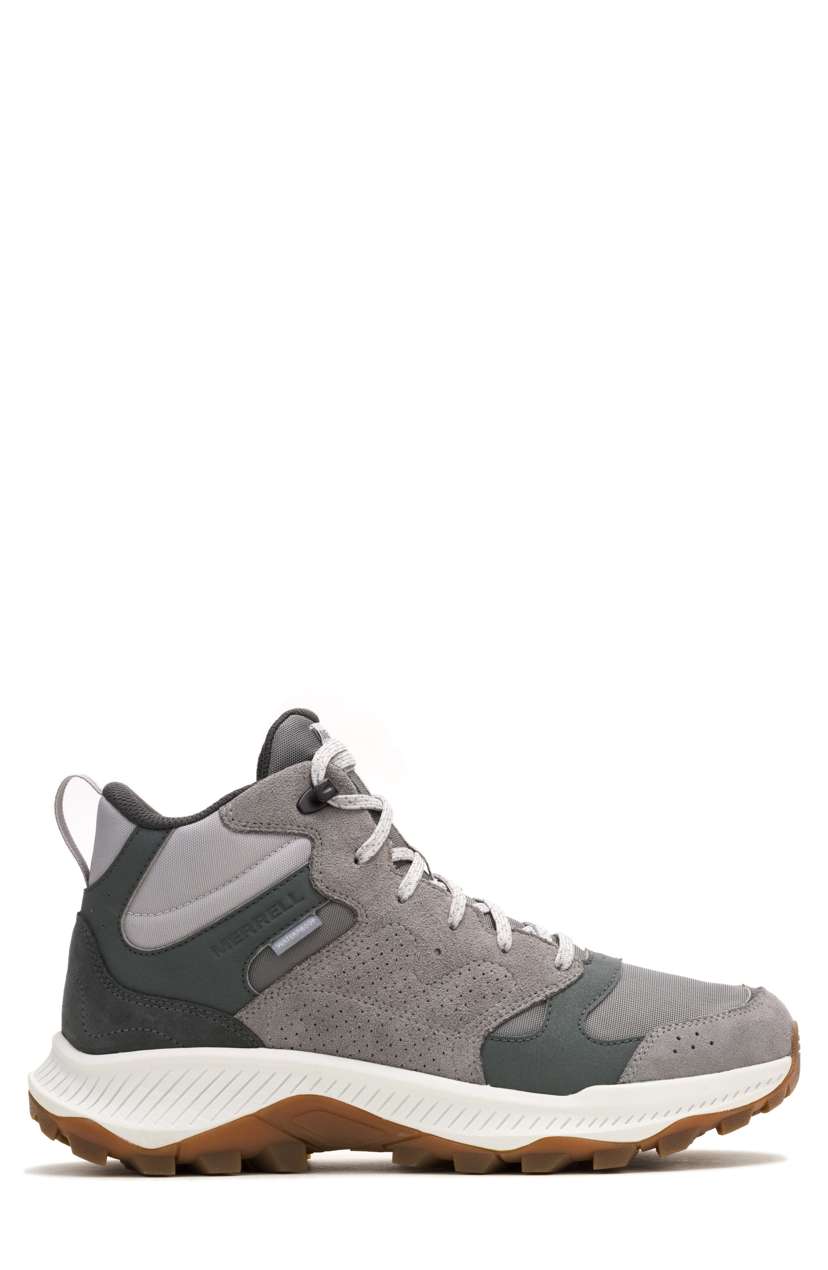 Merrell <p>Tempo Sol Mid Waterproof Hiking Boot (Men)</p>, Alternate, color, Alloy