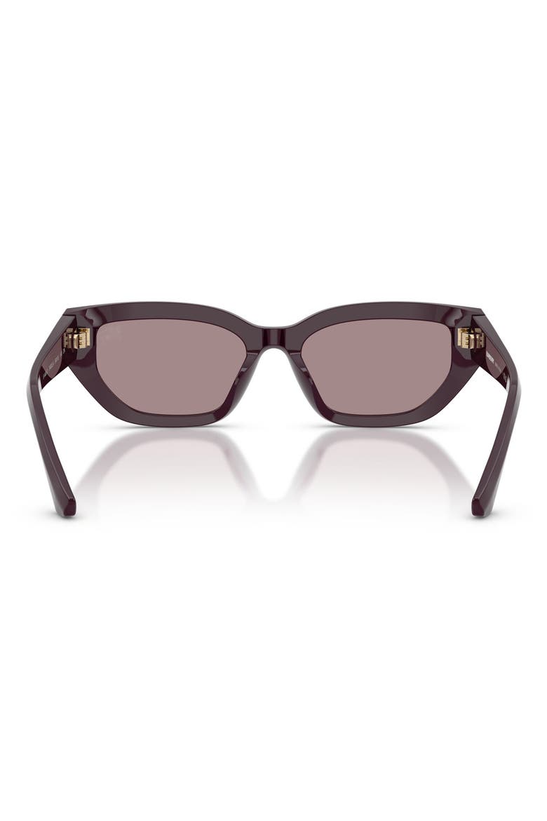54mm Irregular Sunglasses, Alternate, color, VIOLET