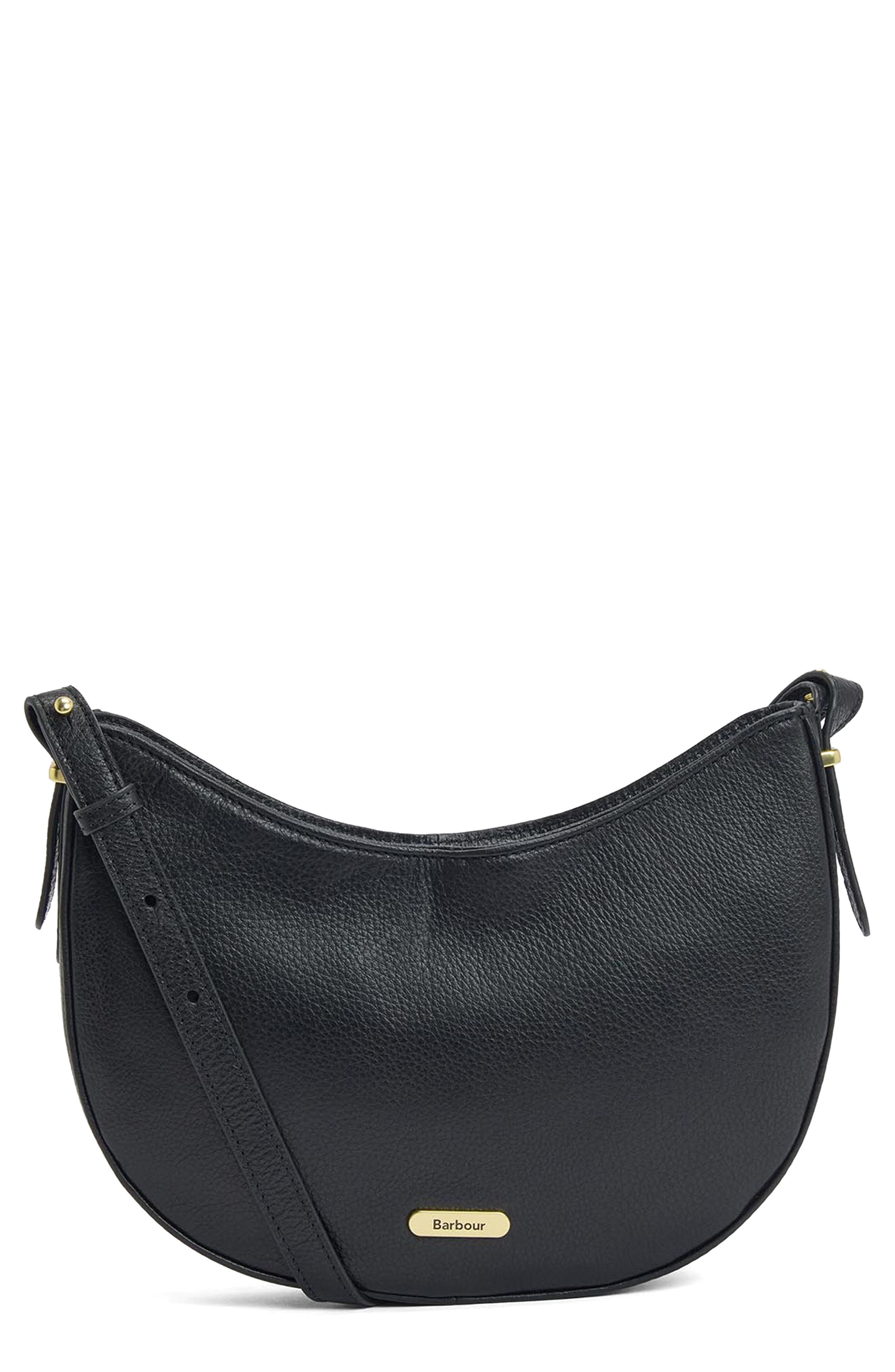 Barbour Sorrel Leather Sling Bag, Main, color, 