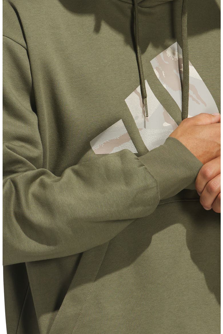 Logo Graphic Camo Hoodie, Alternate, color, OLIVE STRATA