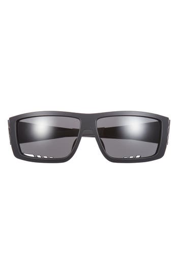 Philipp Plein 64mm Sport Square Sunglasses In Black Black Smoke