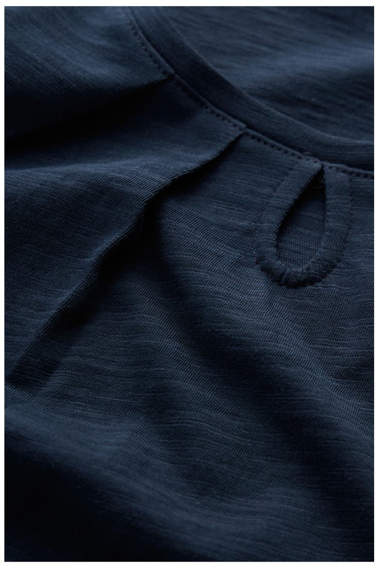 Appletree Keyhole Organic Cotton T-Shirt, Alternate, color, MARITIME