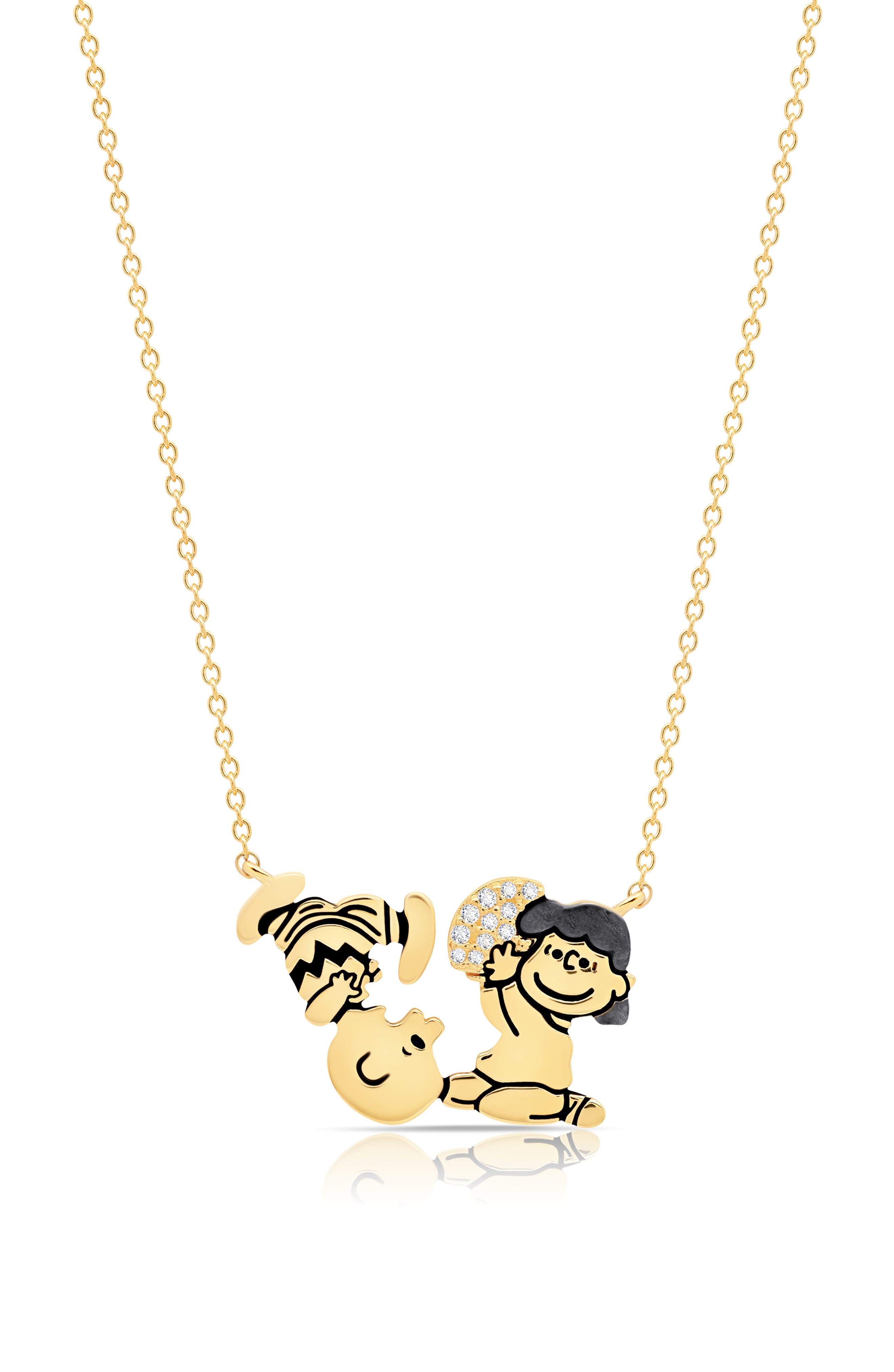 selected 18KT YELLOW GOLD / CLEAR STONE