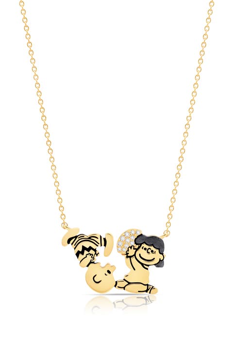 x Peanuts® Lucy's Football Pendant Necklace