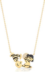 Crislu x Peanuts® Lucy's Football Pendant Necklace