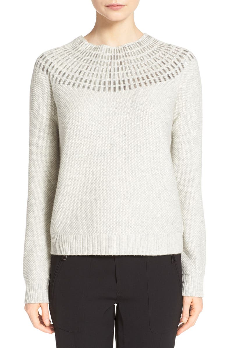 Vince Sequin Crewneck Sweater, Alternate, color, 