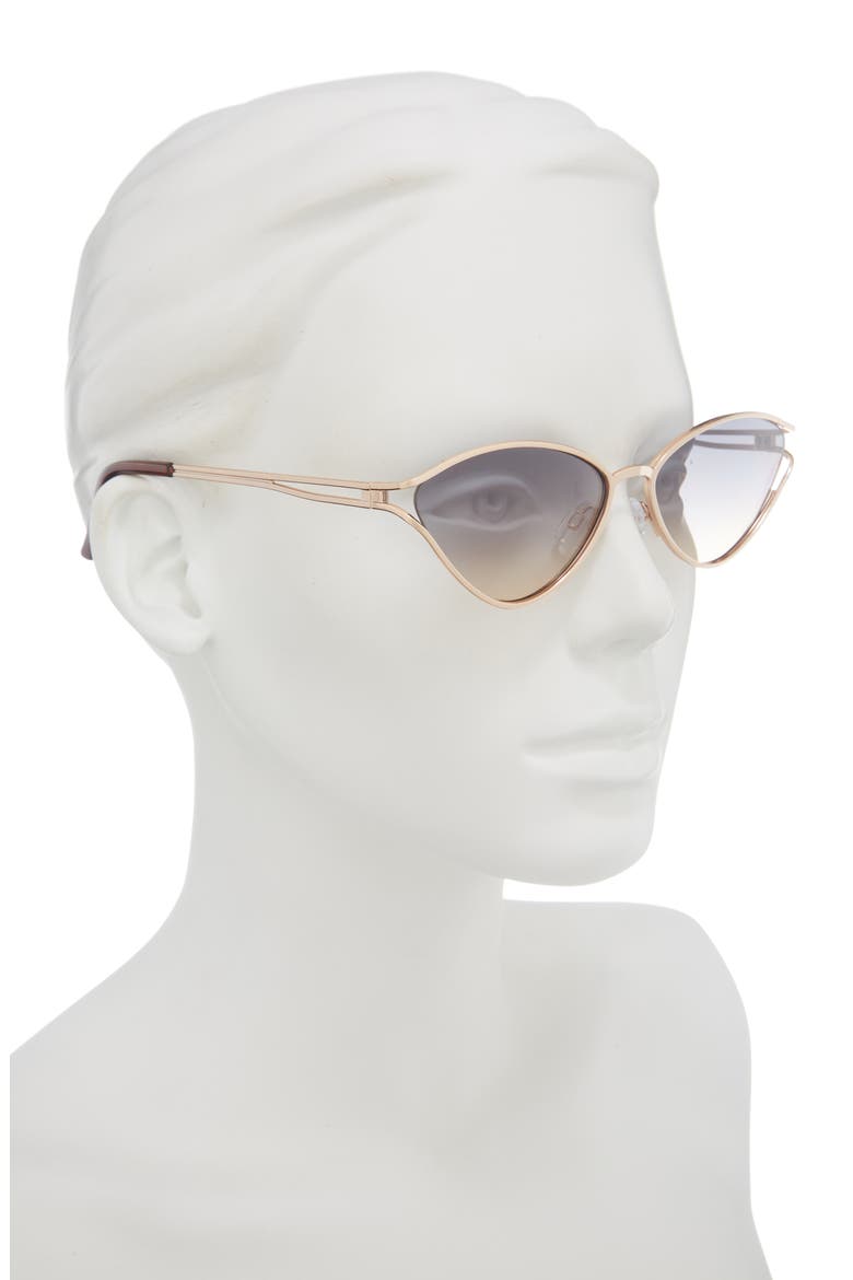 142mm Vented Cat Eye Sunglasses, Alternate, color, GOLD TEAL
