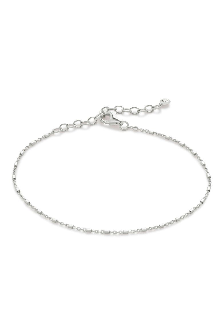Station Chain Bracelet, Main, color, STERLING SILVER