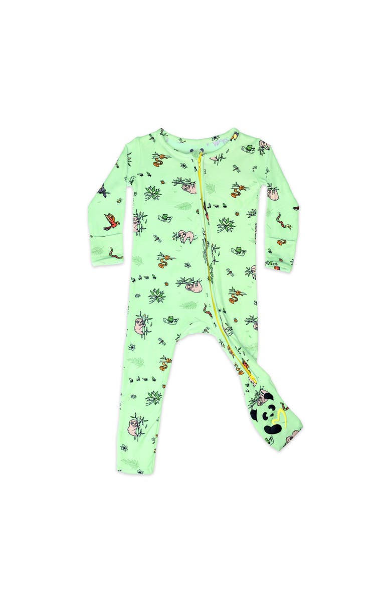 Bellabu Bear Baby Rainforest Convertible Footie, Main, color,