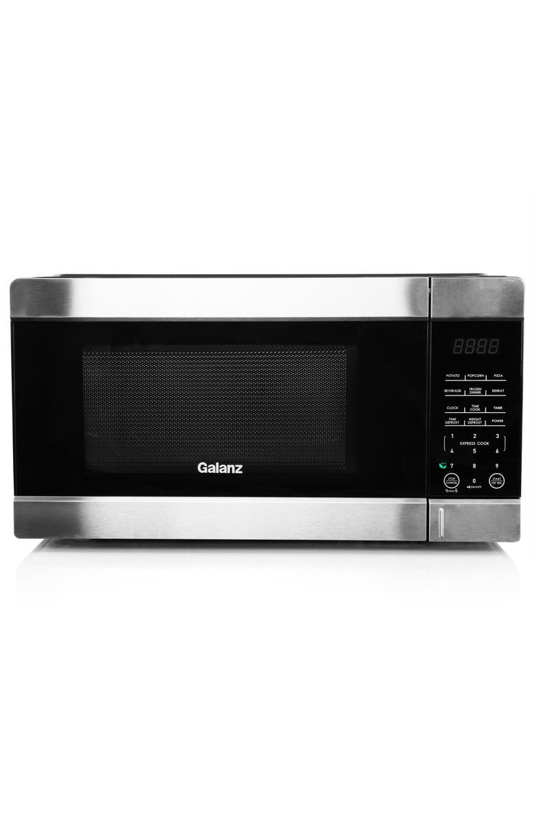 Galanz 0.9 cu ft 900W Countertop Microwave Oven in Black with One Touch Express Cooking, Alternate, color, Black