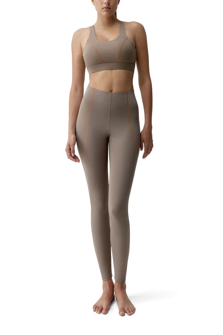 Brone Performance Full-Length Sports Legging, Alternate, color, Taupe