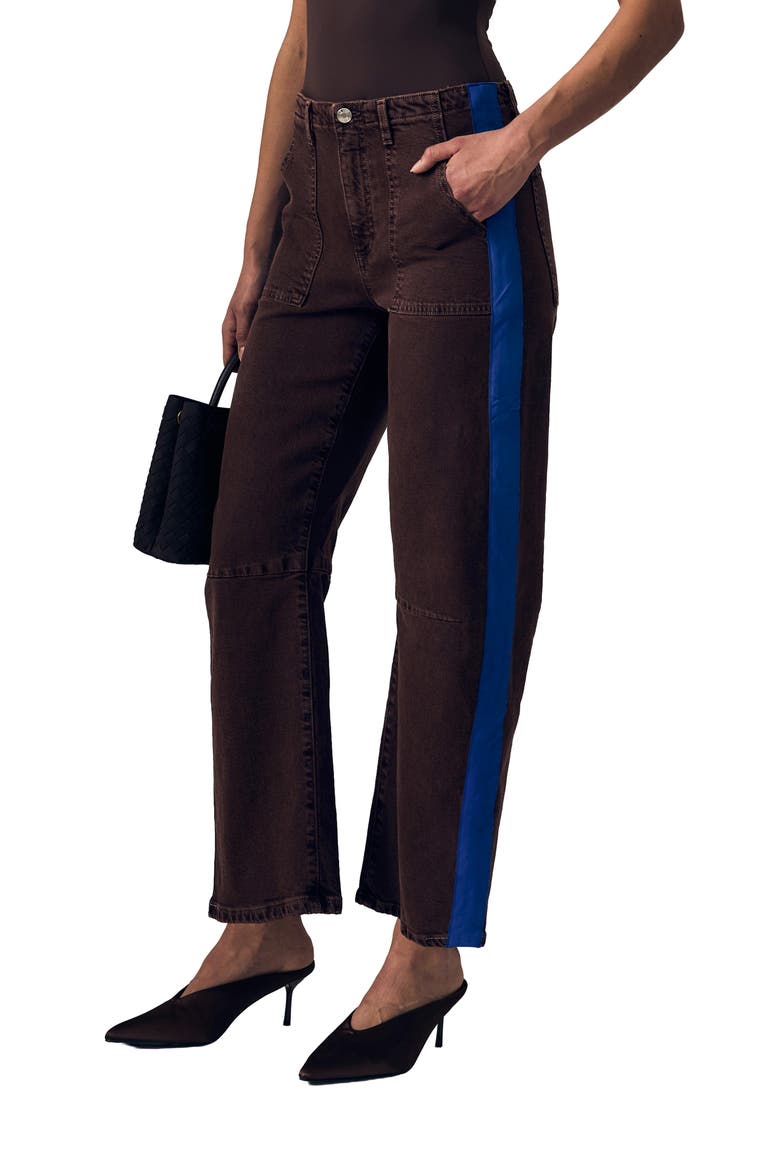 Track Utility Soft Barrel Leg Jeans, Main, color, ESPRESSO