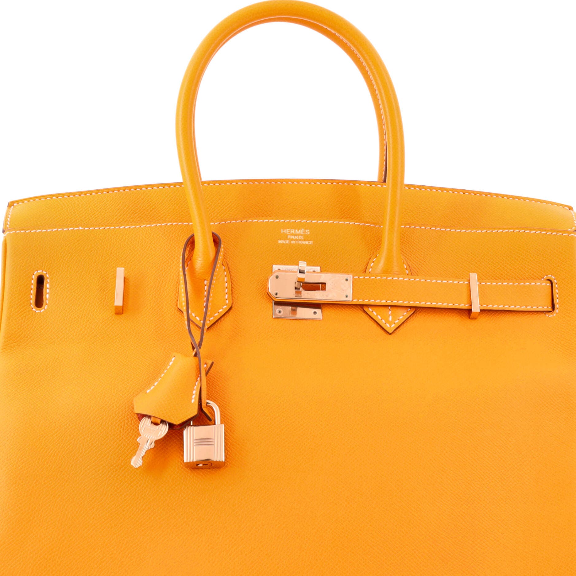 Candy Birkin Bag Epsom 35, Alternate, color, Candy-Jaune D'or/Potiron