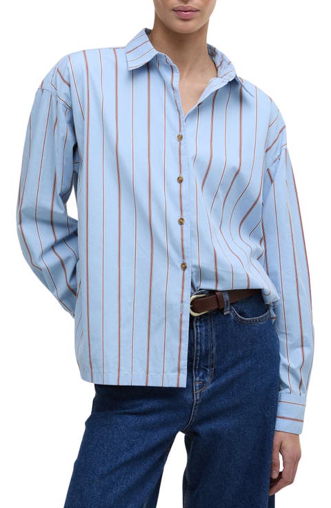 Saffron Stripe Button-Up Shirt