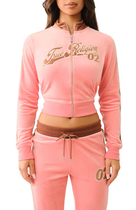 Logo Velour Track Jacket