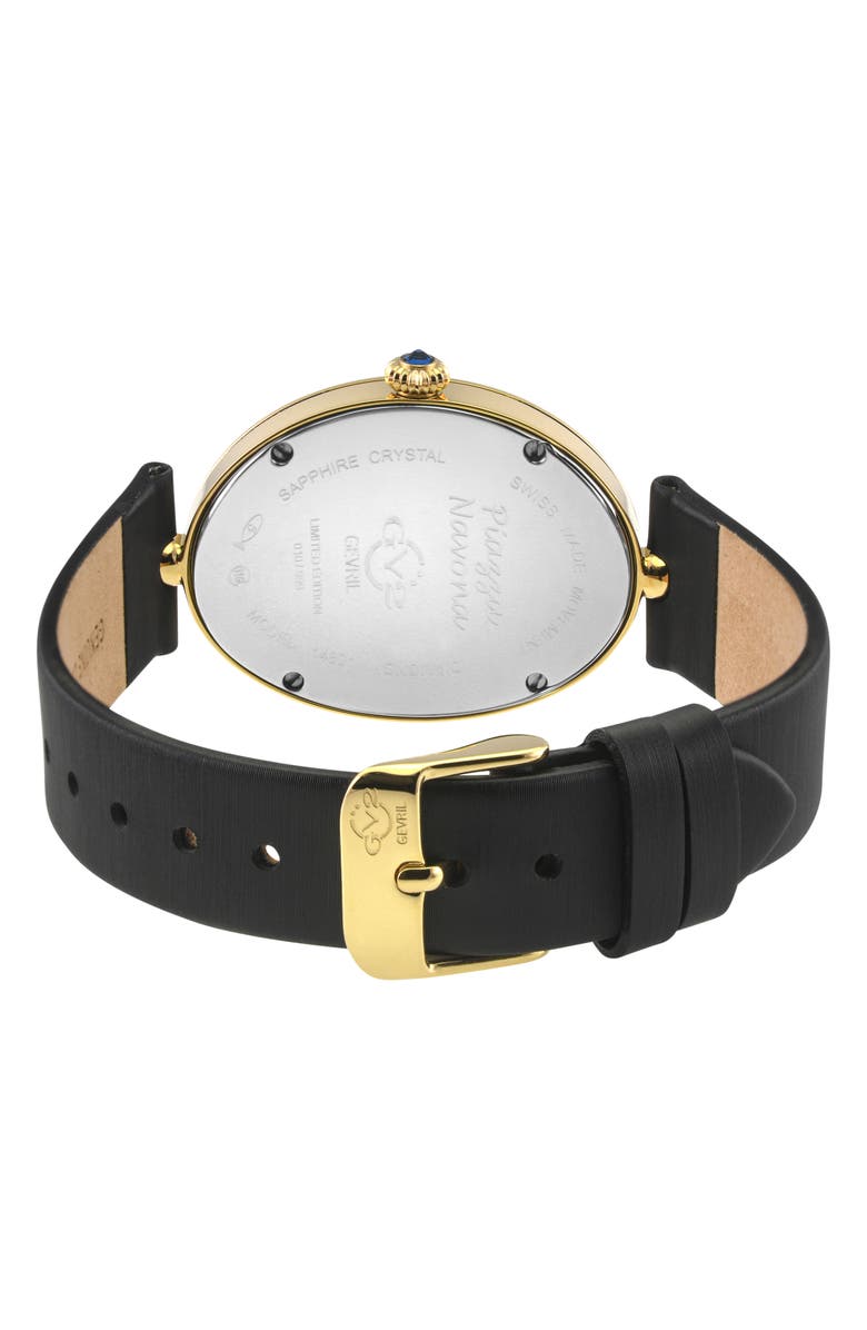 GV2 Piazza Navona Beaded Bracelet Watch, 29mm x 38mm - 0.02ct., Alternate, color, Black/ White