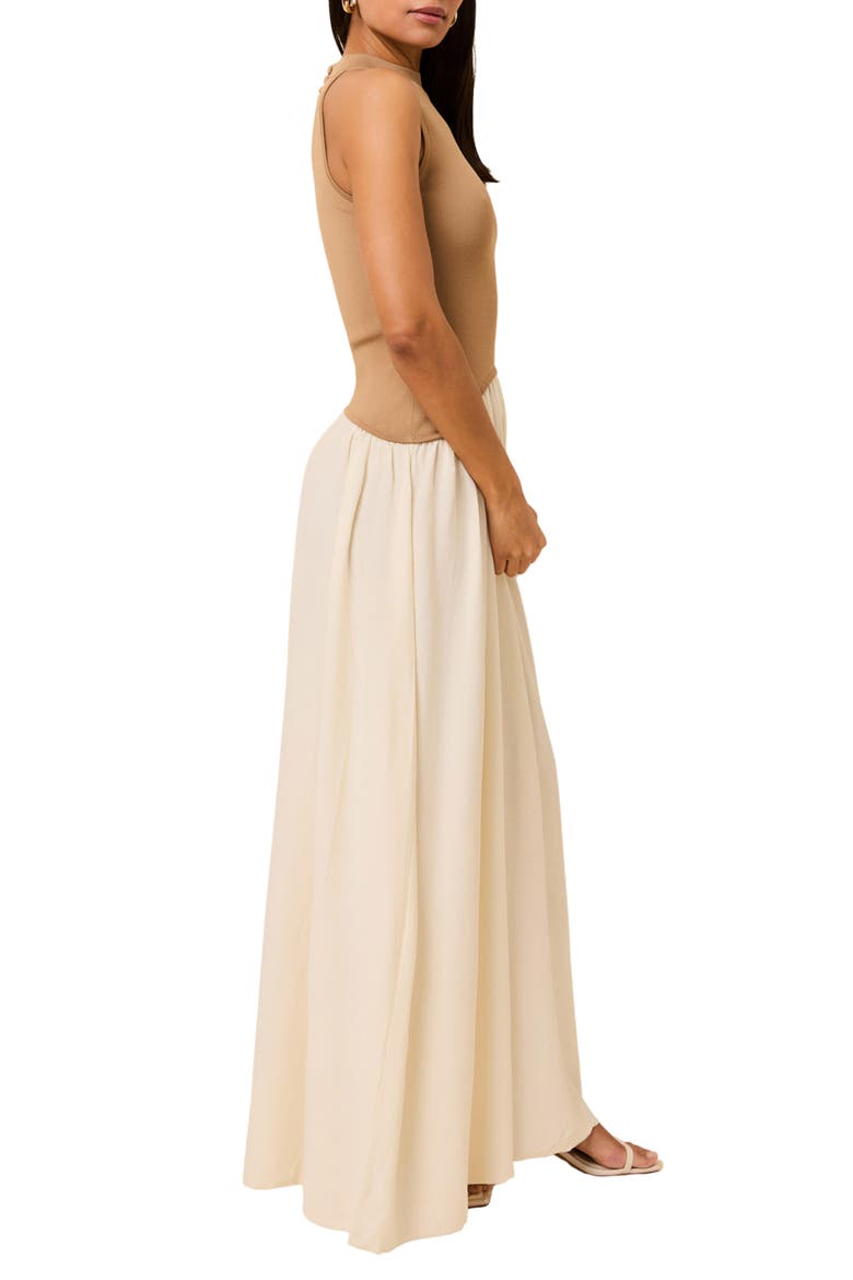 The Isola Sleeveless Maxi Dress, Alternate, color, CAMEL