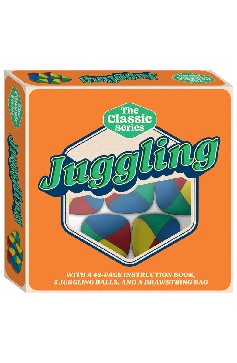 Hinkler Pty Ltd Retro Box, Learn Juggling, Skill Starter Kit, Instruction Book, All Ages, Main, color, Multicolored