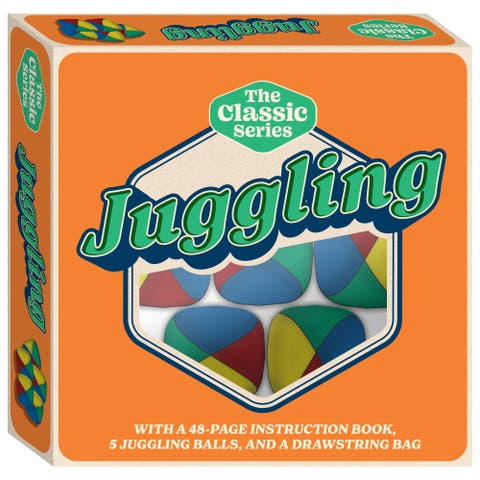 Retro Box, Learn Juggling, Skill Starter Kit, Instruction Book, All Ages