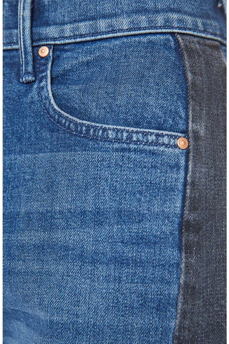 The Half Pipe Flood High Waist Ankle Wide Leg Jeans, Alternate, color, BLACK AND BLUE