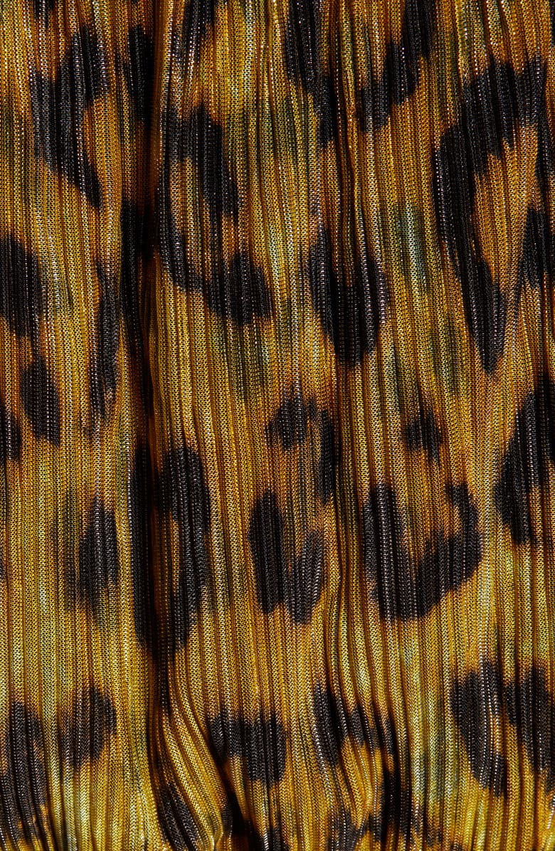 4SI3NNA Annalise Leopard Print Metallic Blouse, Alternate, color,