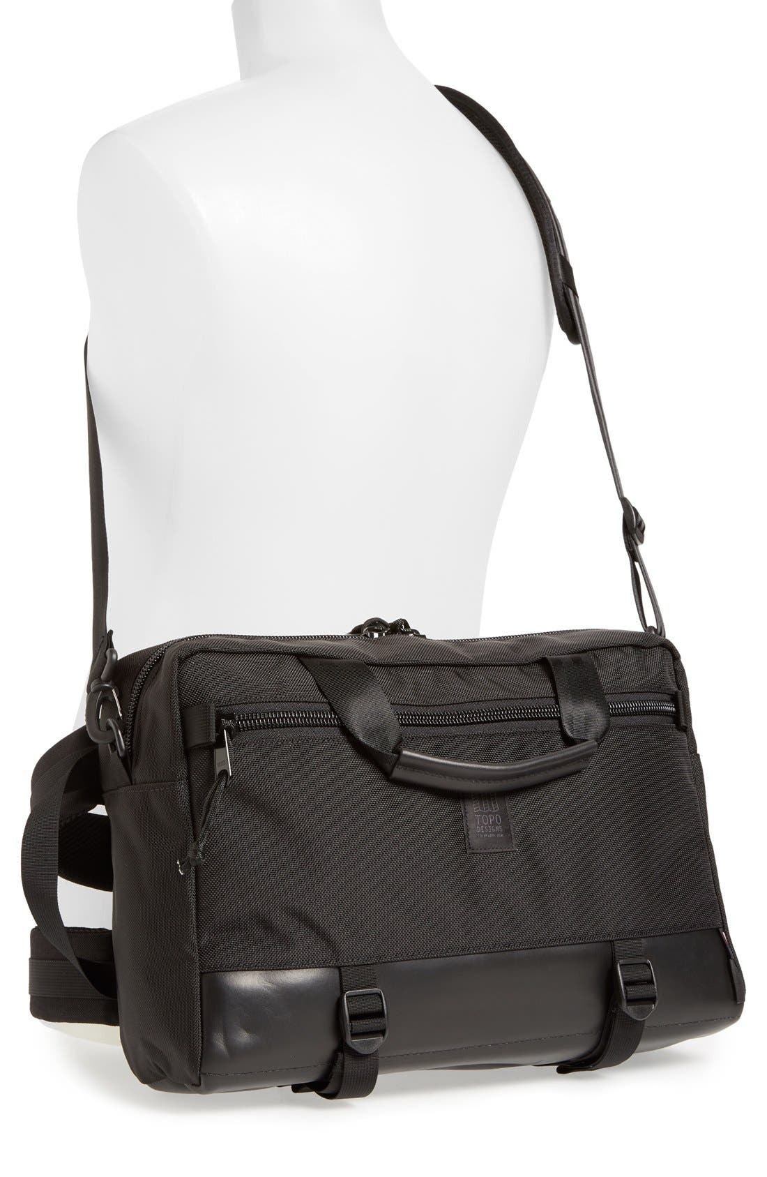 Commuter Briefcase, Alternate, color, BALLISTIC BLACK