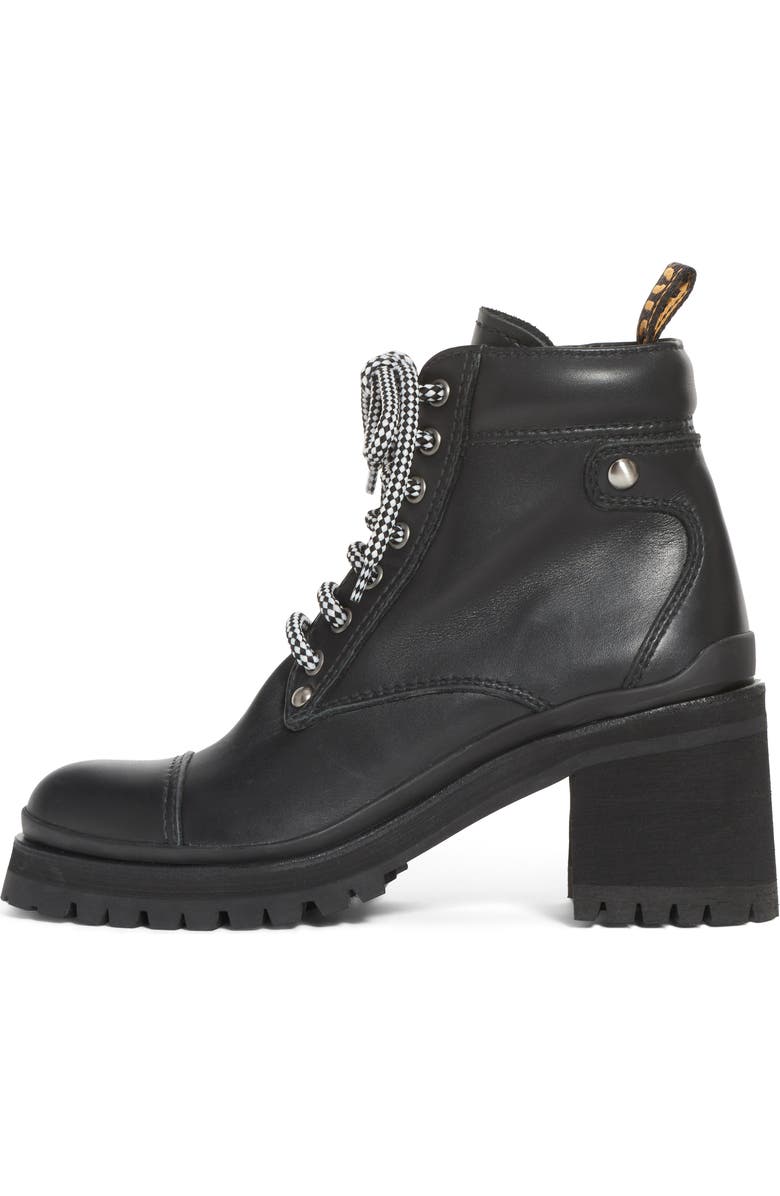 Miu Miu Lugged Sole Combat Boot, Alternate, color,