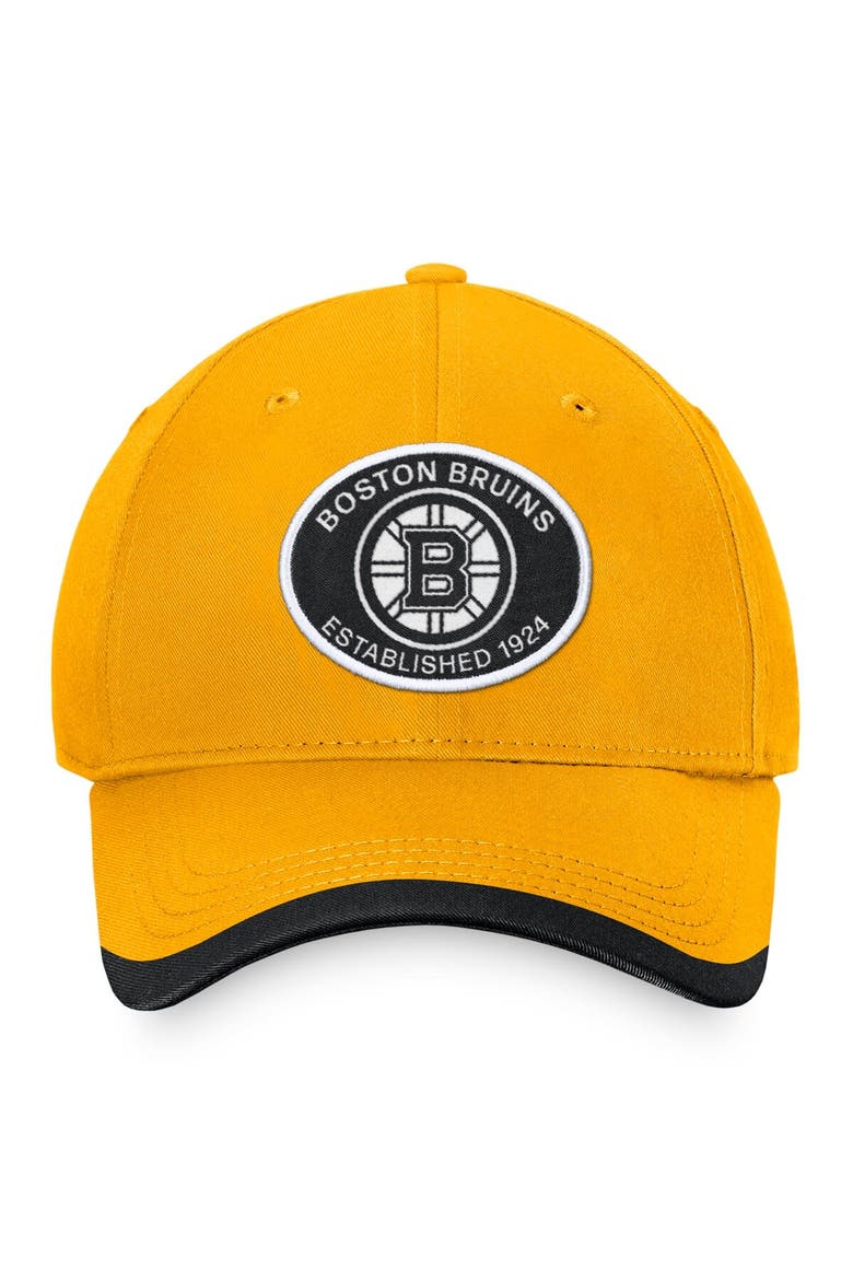 Men's Fanatics Branded Gold Boston Bruins Fundamental Adjustable Hat, Alternate, color, Gold