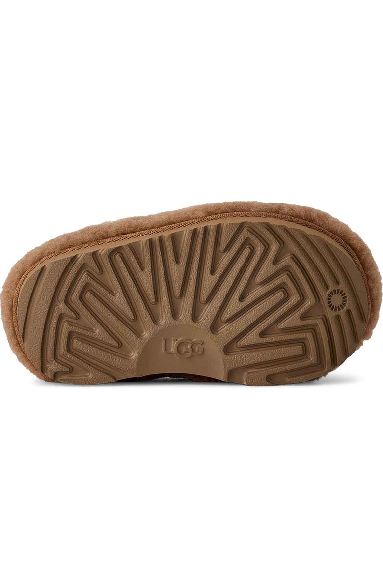 UGG<sup>®</sup> Kids' Tasman Maxi Curly Genuine Shearling Slipper, Alternate, color, Chestnut