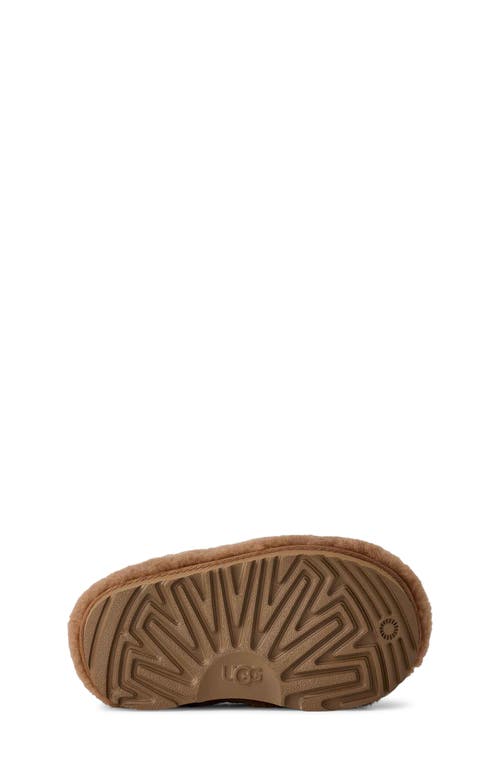 Ugg(r) Kids' Tasman Maxi Curly Genuine Shearling Slipper In Brown