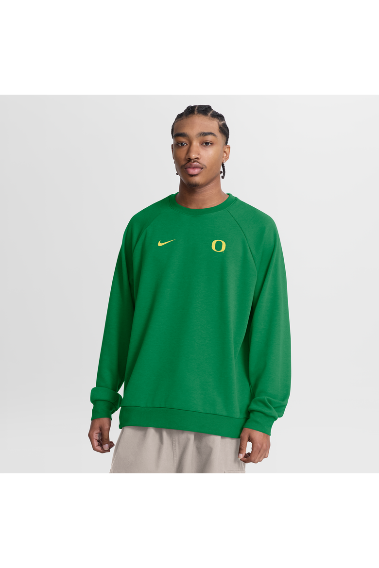 Men's Nike Green Oregon Ducks Premium Performance Raglan Dri-FIT Sweatshirt, Main, color, Green