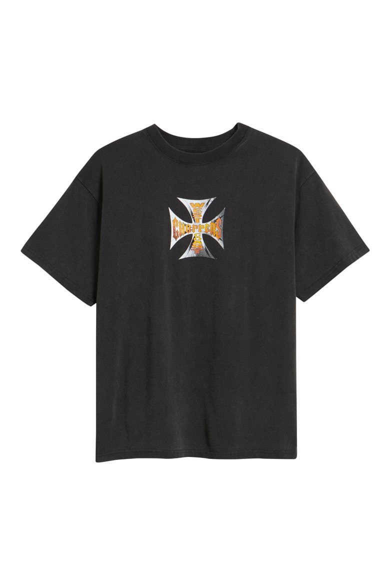 West Coast Choppers Fire & Steel Cotton Graphic T-Shirt (Men