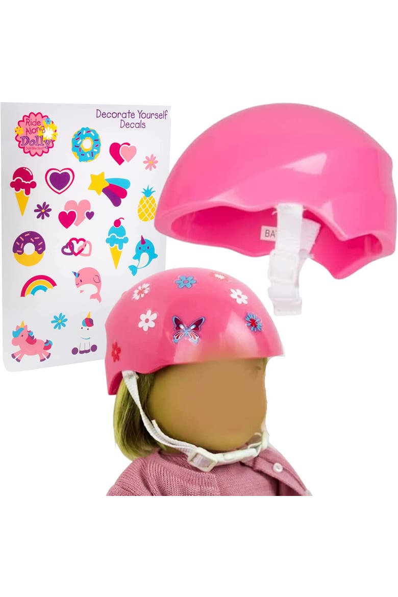 Bike Helmet Compatible with 18" Dolls, Alternate, color, Pink