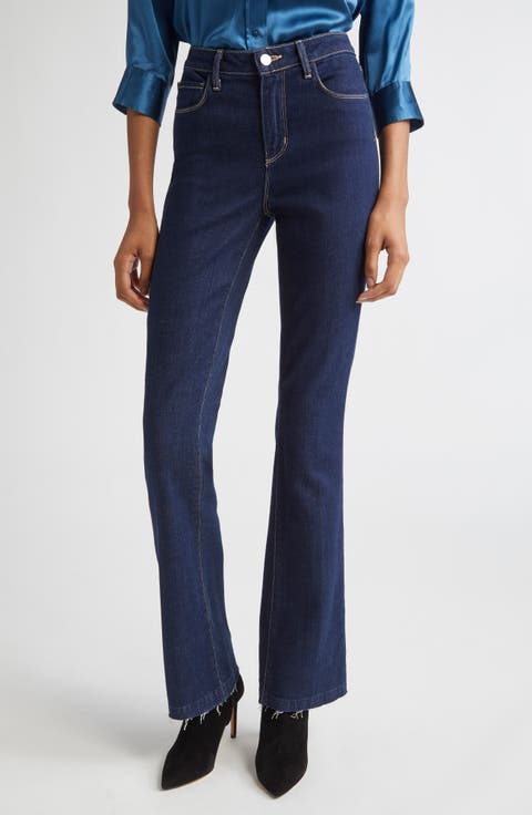 Ruth Raw Hem Straight Leg Jeans