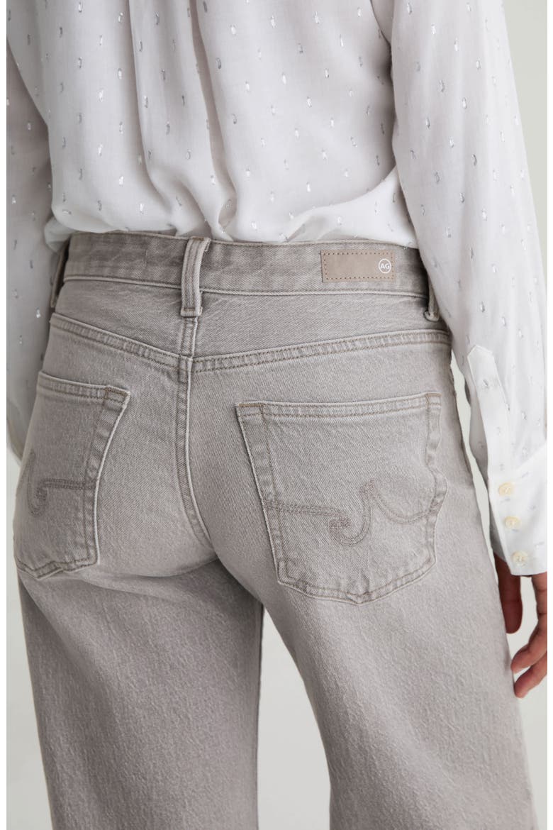 Adria Embellished Low Rise Baggy Wide Leg Jeans, Alternate, color, SILVER MYST