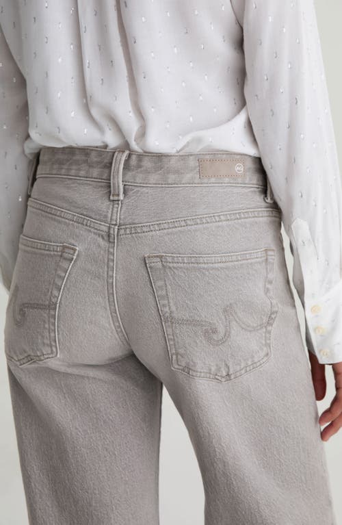 Ag Adria Low Rise Wide Leg Jeans In Silver Myst In Gray