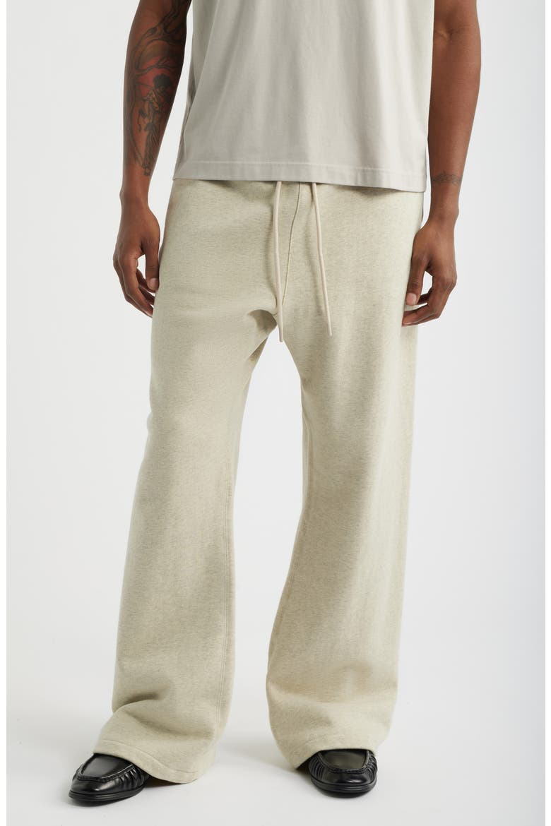 Signature Flare Sweatpants, Main, color, WASHED VANILLA HEATHER