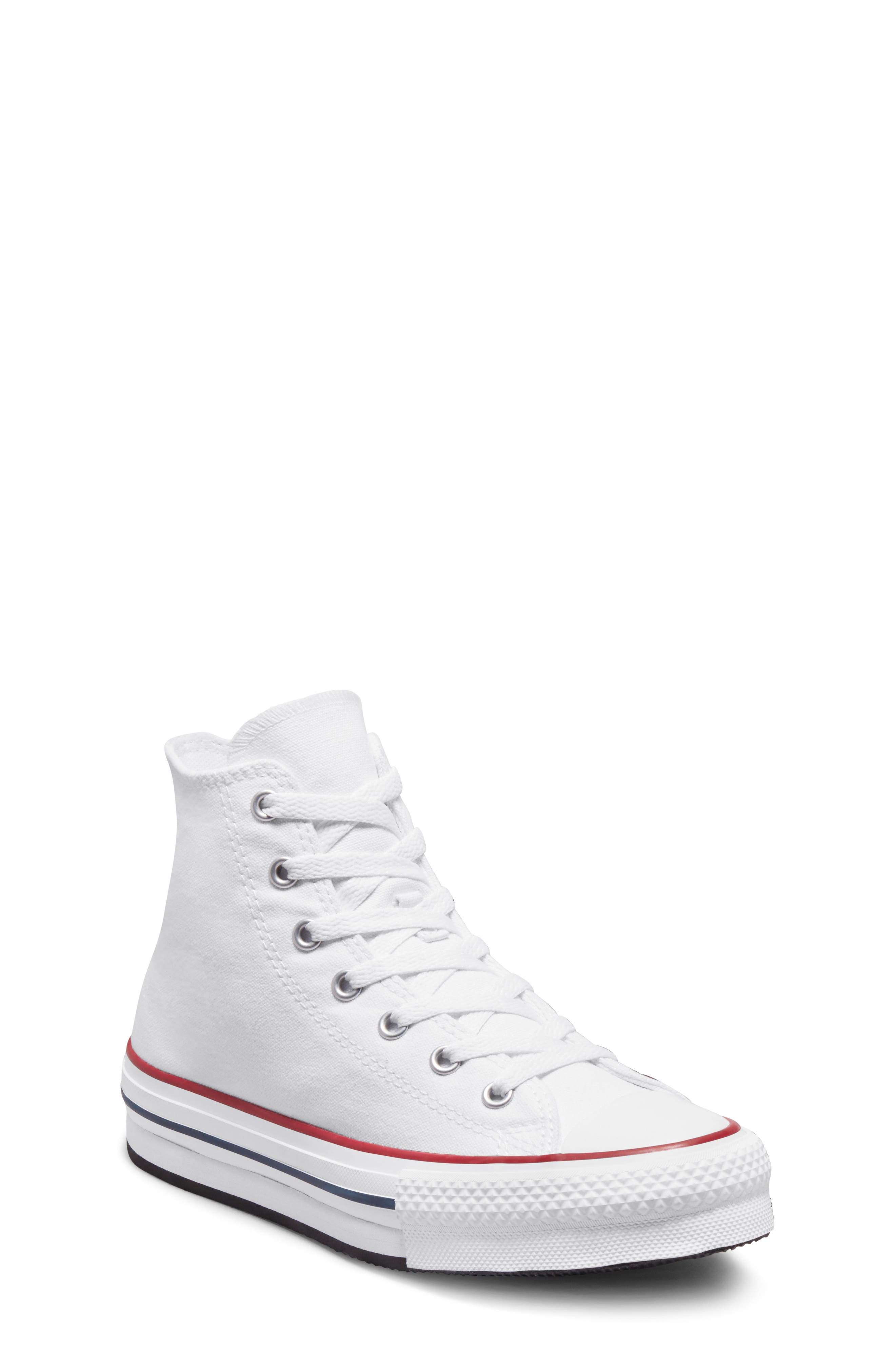 Converse Chuck Taylor<sup>®</sup> All Star<sup>®</sup> EVA Lift High Top Sneaker, Main, color, White/ Garnet/ Navy
