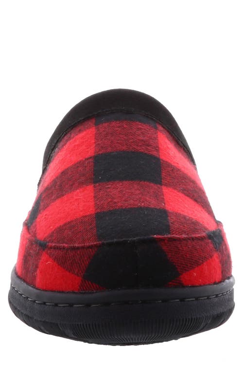 Lamo Julian Faux Wool Lined Clog In Red Plaid