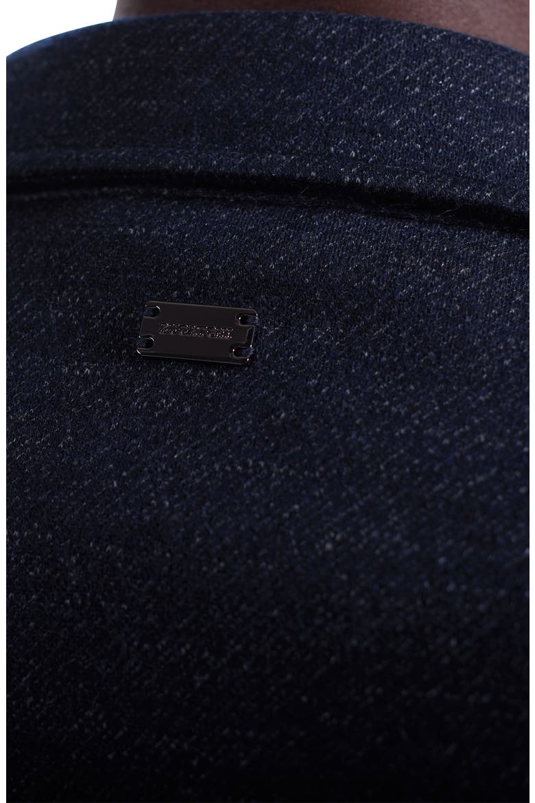 Slub Knit Wool & Cotton Button-Up Shirt Jacket, Alternate, color, NAVY