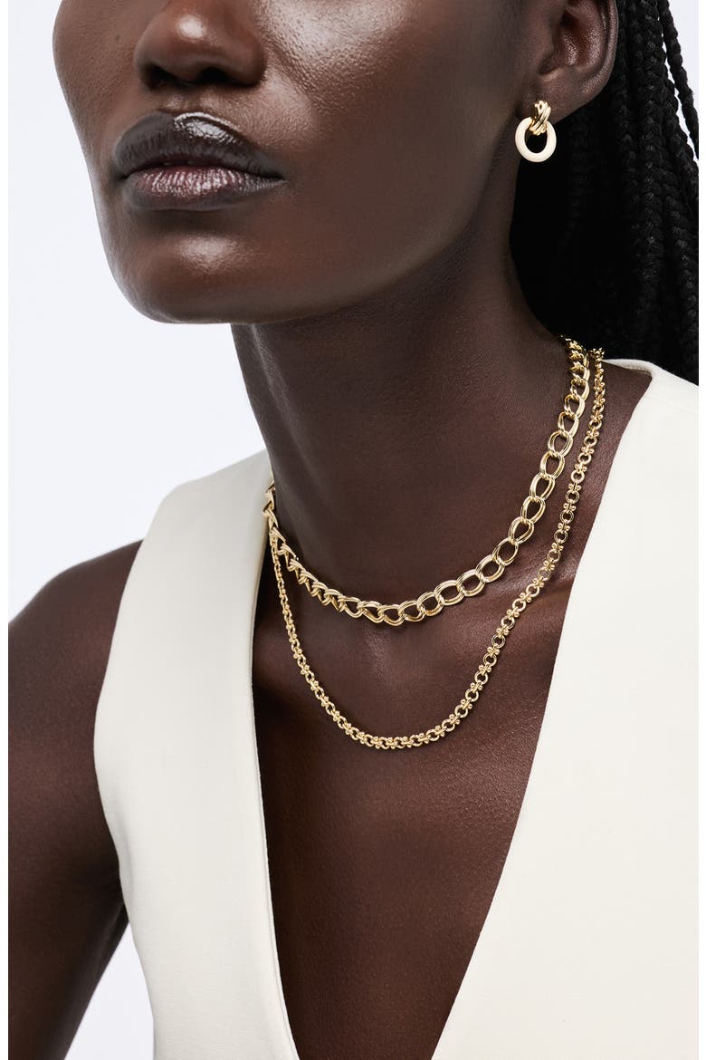 Remi Chain Necklace, Alternate, color, GOLD