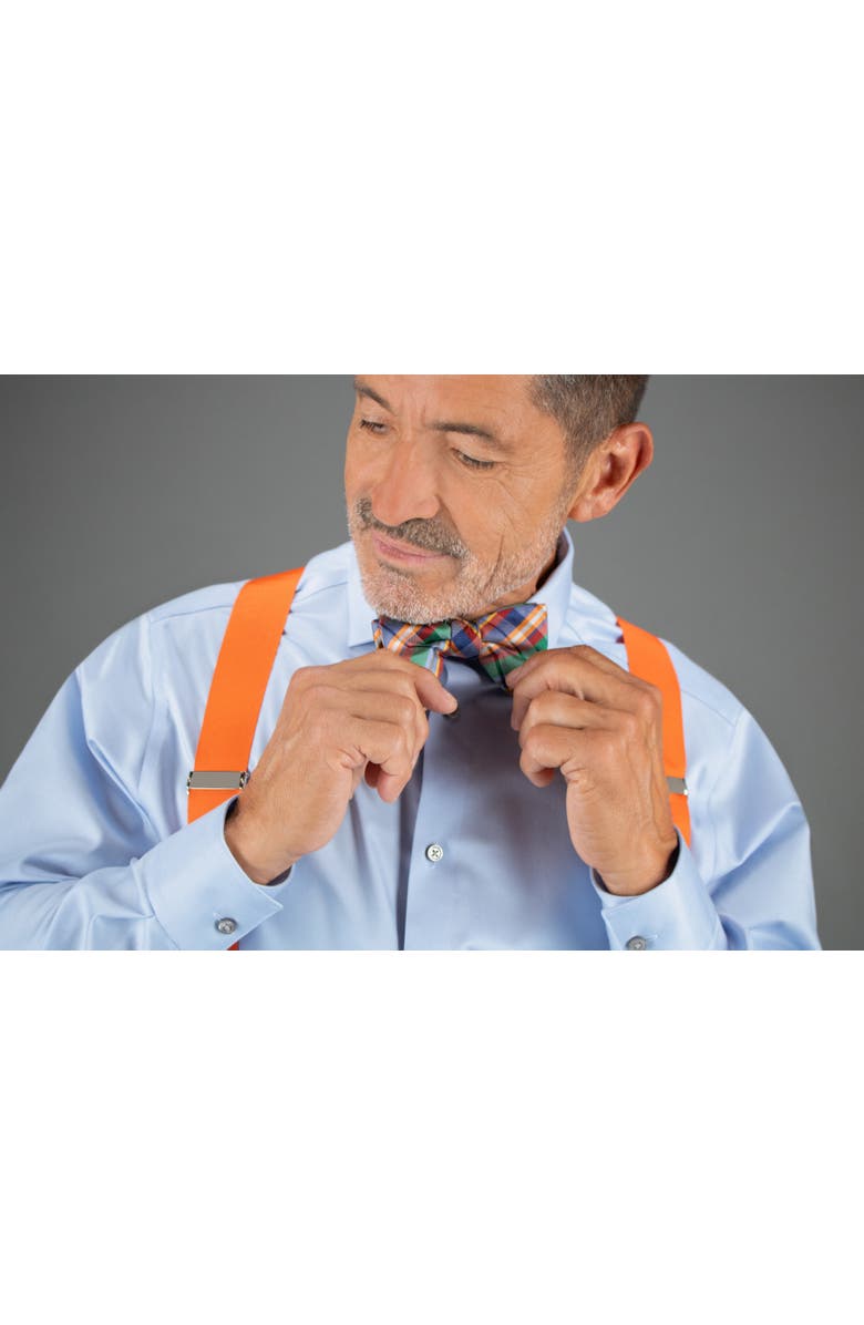 Trafalgar Sherwood Plaid Silk Bow Tie, Alternate, color, Plaid