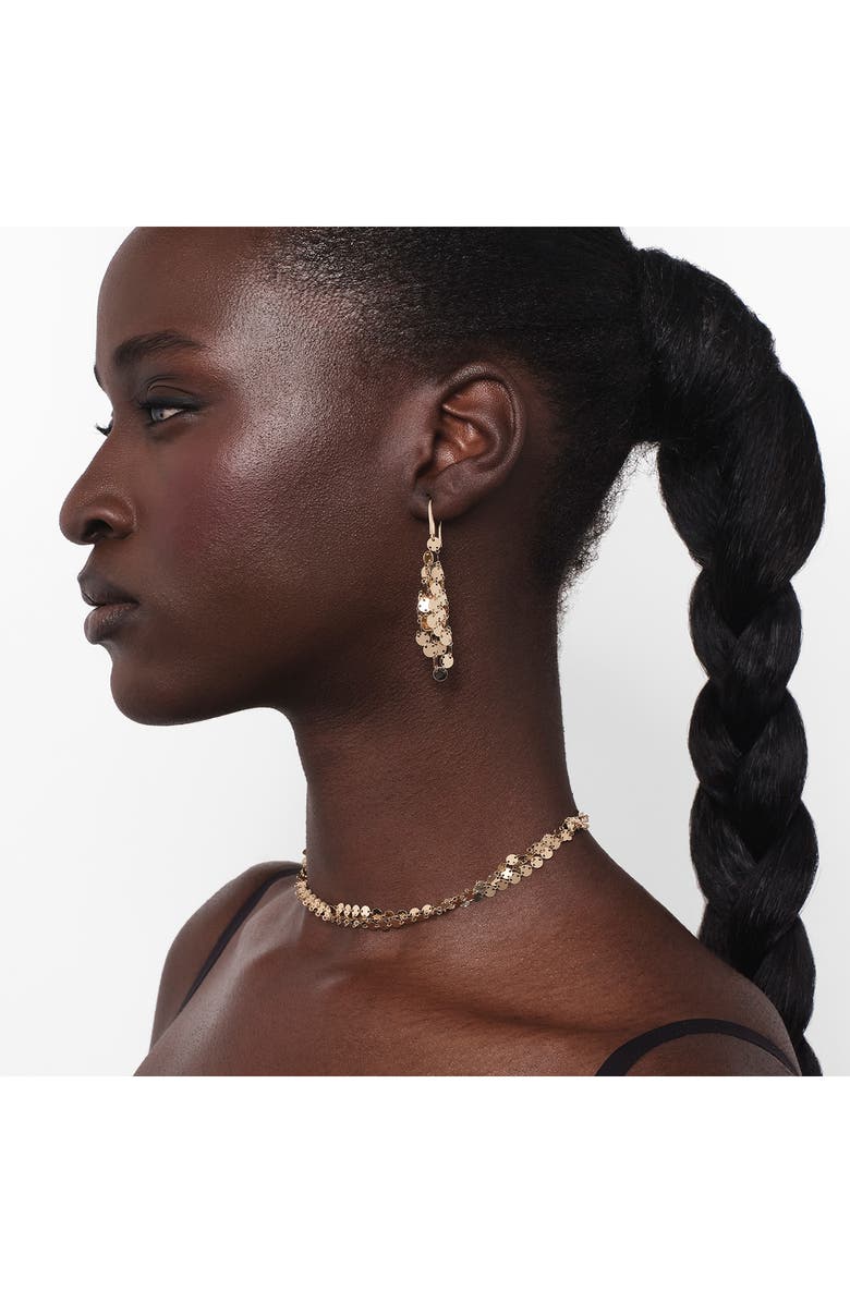 LANA 14K Gold Chain Mail 3-Row Necklace, Alternate, color, Yellow Gold