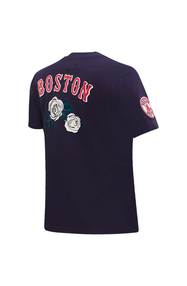PRO STANDARD Women's Pro Standard Navy Boston Red Sox Roses Fitted T-Shirt, Alternate, color, 