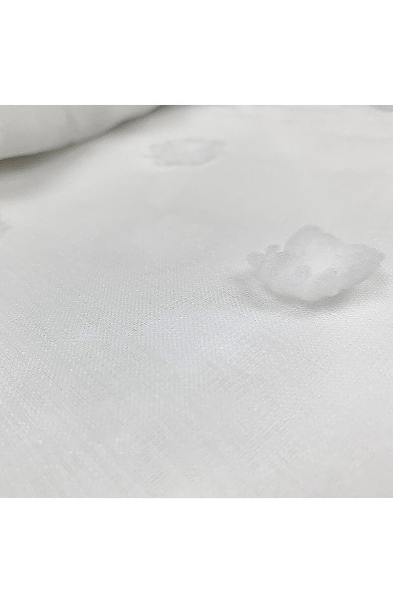 DAINTY HOME Snowball Shower Curtain, Alternate, color, White